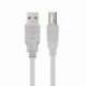 CABLE USB 2.0 IMPRESORA NANOCABLE 10.01.0104/ USB TIPO-B MACHO - USB MACHO/ 3M/ BEIGE