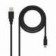 CABLE USB 2.0 NANOCABLE 10.01.0402/ USB MACHO - MINIUSB MACHO/ 1.8M/ NEGRO