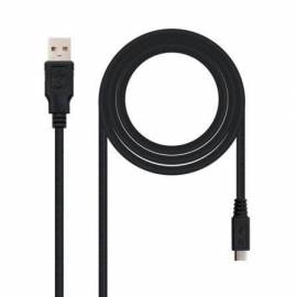 CABLE USB 2.0 NANOCABLE 10.01.0500/ USB MACHO - MICROUSB MACHO/ 80CM/ NEGRO