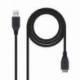 CABLE USB 3.0 NANOCABLE 10.01.1101-BK/ USB MACHO - MICROUSB MACHO/ 1M/ NEGRO