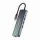 DOCKING USB TIPO-C AISENS ASUC-5P011-GR/ 1XHDMI 4K/ 2XUSB/ 1XRJ45/ 1XUSB TIPO-C/ 1XUSB TIPO-C PD/ GRIS