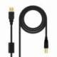 CABLE USB 2.0 IMPRESORA NANOCABLE 10.01.1202/ USB TIPO-B MACHO - USB MACHO / 2M/ NEGRO