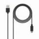 CABLE USB 2.0 NANOCABLE 10.01.2101/ USB TIPO-C MACHO - USB MACHO/ 480MBPS/ 1M/ NEGRO