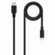 CABLE USB 2.0 NANOCABLE 10.01.2101-L150/ USB TIPO-C MACHO - USB MACHO/ 480MBPS/ 1.5M/ NEGRO