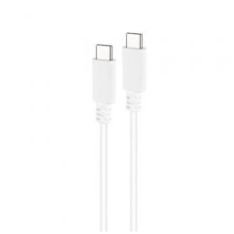 CABLE USB 2.0 TIPO-C NANOCABLE 10.01.2301-L150-W/ USB TIPO-C MACHO - USB TIPO-C MACHO/ 480MBPS/ 1.5M/ BLANCO