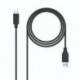 CABLE USB 3.1 TIPO-C NANOCABLE 10.01.4000/ USB TIPO-C MACHO - USB MACHO/ 50CM/ NEGRO