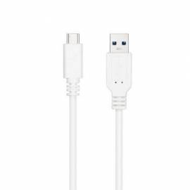 CABLE USB 3.1 TIPO-C NANOCABLE 10.01.4000-W/ USB TIPO-C MACHO - USB MACHO/ 50CM/ BLANCO
