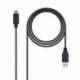 CABLE USB 3.1 NANOCABLE 10.01.4001/ USB TIPO-C MACHO - USB MACHO/ 1M/ NEGRO