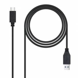 CABLE USB 3.1 TIPO-C NANOCABLE 10.01.4002/ USB TIPO-C MACHO - USB MACHO/ 10GBPS/ 2M/ NEGRO