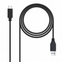 CABLE USB 3.1 TIPO-C NANOCABLE 10.01.4002/ USB TIPO-C MACHO - USB MACHO/ 10GBPS/ 2M/ NEGRO