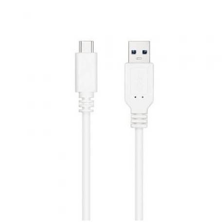 CABLE USB 3.1 NANOCABLE 10.01.4002-W/ USB TIPO-C MACHO - USB MACHO/ 2M/ BLANCO