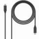 CABLE USB 3.1 NANOCABLE 10.01.4101/ USB TIPO-C MACHO - USB TIPO-C MACHO/ 1M/ NEGRO