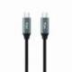 CABLE USB 3.2 TIPO-C NANOCABLE 10.01.4303/ USB TIPO-C MACHO - USB TIPO-C MACHO/ 3M/ GRIS Y NEGRO