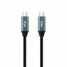 CABLE USB 3.2 TIPO-C NANOCABLE 10.01.4303/ USB TIPO-C MACHO - USB TIPO-C MACHO/ 3M/ GRIS Y NEGRO