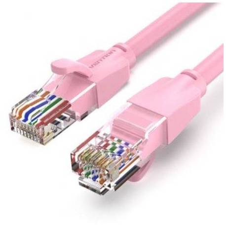 CABLE DE RED RJ45 UTP VENTION IBEPF CAT.6/ 1M/ ROSA