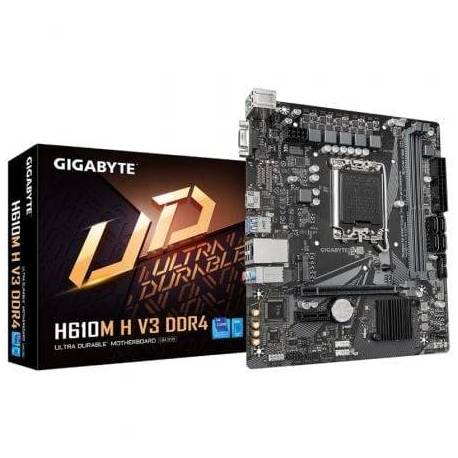 PLACA BASE GIGABYTE H610M H V3 DDR4 SOCKET 1700/ DDR4/ PCIE 4.0/ MICRO ATX