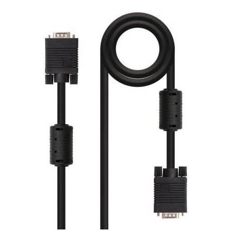 CABLE SVGA NANOCABLE 10.15.0115/ VGA MACHO - VGA MACHO/ 15M/ NEGRO