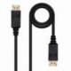 CABLE DISPLAYPORT 1.2 4K NANOCABLE 10.15.2302/ DISPLAYPORT MACHO - DISPLAYPORT MACHO/ 2M/ NEGRO