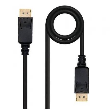 CABLE DISPLAYPORT 1.2 4K NANOCABLE 10.15.2302/ DISPLAYPORT MACHO - DISPLAYPORT MACHO/ 2M/ NEGRO