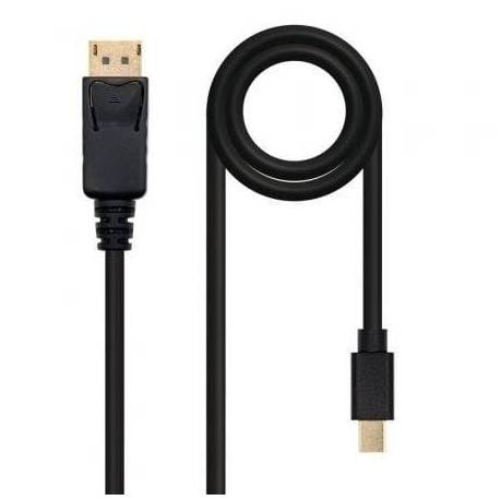 CABLE MINI DISPLAYPORT 1.2 4K NANOCABLE 10.15.2402/ MINI DISPLAYPORT MACHO - DISPLAYPORT MACHO/ 2M/ NEGRO