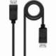 CABLE DISPLAYPORT 1.4 8K NANOCABLE 10.15.2801-L150/ DISPLAYPORT MACHO - DISPLAYPORT MACHO/ 1.5M/ CERTIFICADO/ NEGRO