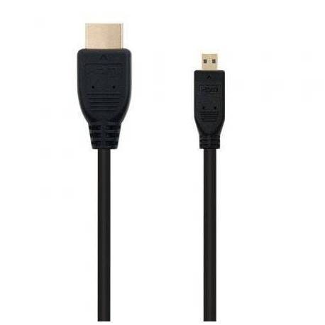 CABLE MICRO HDMI NANOCABLE 10.15.3502/ HDMI MACHO - MICRO HDMI MACHO/ 1.8M/ NEGRO