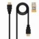 CABLE HDMI 2.0 4K NANOCABLE 10.15.3601-L150/ HDMI MACHO - HDMI MACHO/ 1.5M/ CERTIFICADO/ NEGRO