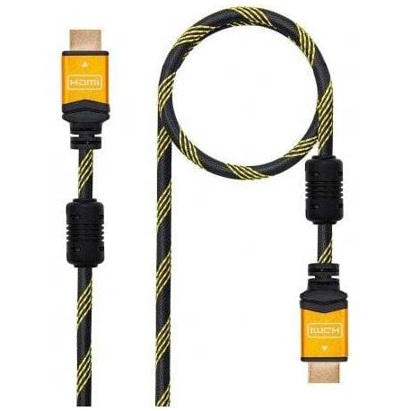 CABLE HDMI 2.0 4K NANOCABLE 10.15.1602/ HDMI MACHO - HDMI MACHO/ 1.5M/ NEGRO/ NARANJA