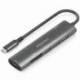 DOCKING USB TIPO-C AISENS ASUC-7P025-GR/ 1XHDMI 4K/ 3XUSB/ 1XUSB TIPO-C PD/ 1XLECTOR TARJETAS/ GRIS