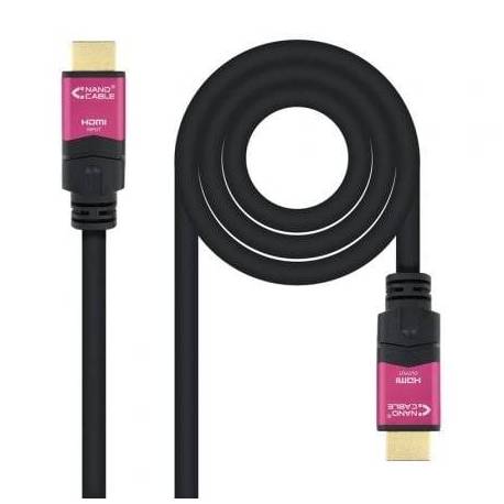 CABLE HDMI 2.0 4K NANOCABLE 10.15.3715/ HDMI MACHO - HDMI MACHO/ 15M/ NEGRO