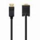 CABLE CONVERSOR NANOCABLE 10.15.4401/ DISPLAYPORT MACHO - VGA MACHO/ 1M/ NEGRO