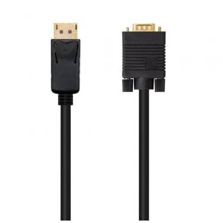 CABLE CONVERSOR NANOCABLE 10.15.4401/ DISPLAYPORT MACHO - VGA MACHO/ 1M/ NEGRO