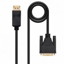 CABLE CONVERSOR NANOCABLE 10.15.4502/ DISPLAYPORT MACHO - DVI MACHO/ 2M/ NEGRO