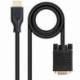 CABLE CONVERSOR NANOCABLE 10.15.4602/ VGA MACHO - HDMI 8K MACHO/ 1.8M/ NEGRO
