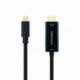 CABLE CONVERSOR NANOCABLE 10.15.5133/ USB TIPO-C MACHO - HDMI MACHO/ 3M/ NEGRO