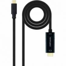 CABLE CONVERSOR NANOCABLE 10.15.5135/ USB TIPO-C MACHO - HDMI MACHO/ 5M/ NEGRO