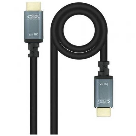 CABLE HDMI 2.1 IRIS 8K NANOCABLE 10.15.8005/ HDMI MACHO - HDMI MACHO/ 5M/ NEGRO