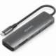 DOCKING USB TIPO-C AISENS ASUC-7P026-GR/ 1XHDMI 4K/ 2XUSB/ 1XUSB TIPO-C / 1XUSB TIPO-C PD/ 1XLECTOR TARJETAS/ GRIS