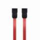 CABLE SATA NANOCABLE 10.18.0101-OEM/ SATA HEMBRA - SATA HEMBRA/ 50CM/ ROJO