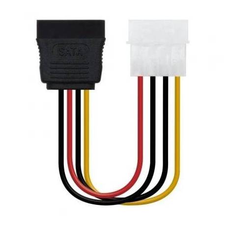 CABLE DE ALIMENTACIÓN SATA NANOCABLE 10.19.0205-OEM/ MOLEX MACHO - SATA HEMBRA/ 16CM