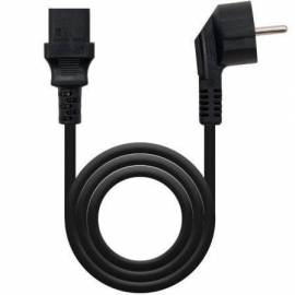CABLE ALIMENTACIÓN CPU NANOCABLE 10.22.0102-L2/ CEE7 MACHO - C13 HEMBRA/ 2M/ NEGRO