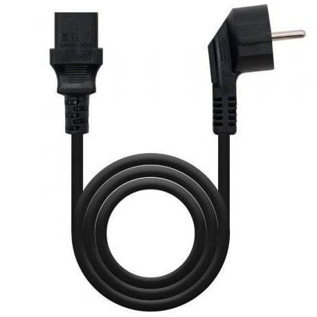 CABLE ALIMENTACIÓN CPU NANOCABLE 10.22.0102-L2/ CEE7 MACHO - C13 HEMBRA/ 2M/ NEGRO