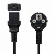 CABLE ALIMENTACIÓN NANOCABLE 10.22.0103/ SCHUKO MACHO - C13 HEMBRA/ 3M/ NEGRO