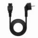 CABLE ALIMENTACIÓN TRÉBOL NANOCABLE 10.22.0302/ SCHUKO MACHO - C5 HEMBRA/ 1.5M/ NEGRO