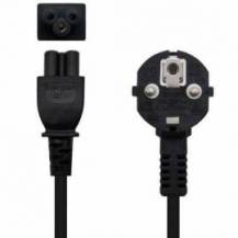 CABLE ALIMENTACIÓN TRÉBOL NANOCABLE 10.22.0302-L200/ SCHUKO MACHO - C5 HEMBRA/ 2M/ NEGRO