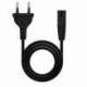 CABLE ALIMENTACIÓN FORMA 8 NANOCABLE 10.22.0402/ CEE7/16 MACHO - C7 HEMBRA/ 1.5M/ NEGRO