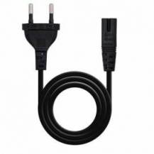CABLE ALIMENTACIÓN FORMA 8 NANOCABLE 10.22.0402/ CEE7/16 MACHO - C7 HEMBRA/ 1.5M/ NEGRO