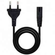 CABLE ALIMENTACIÓN FORMA 8 NANOCABLE 10.22.0402-L300/ CEE7/16 MACHO - C7 HEMBRA/ 3M/ NEGRO