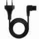 CABLE ALIMENTACIÓN ACODADO NANOCABLE 10.22.0503/ CEE7/16 MACHO - C7 HEMBRA/ 3M/ NEGRO