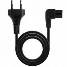 CABLE ALIMENTACIÓN ACODADO NANOCABLE 10.22.0503/ CEE7/16 MACHO - C7 HEMBRA/ 3M/ NEGRO